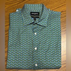 Like new! BONOBOS STRETCH RIVIERA SHORT SLEEVE MEN'S SHIRT